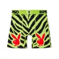 PSD Neon Zebra Print Playboy Boxers - Playboy at Spencer's