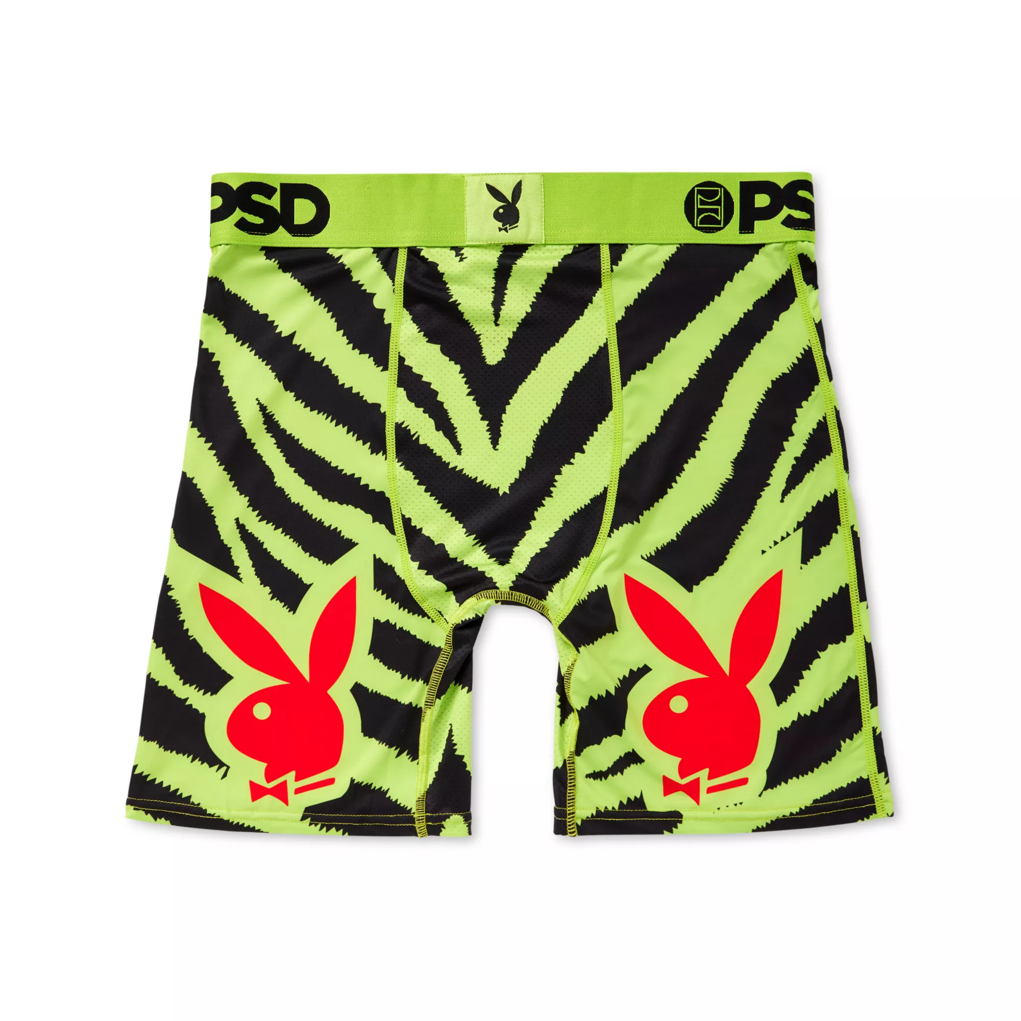 PSD Neon Zebra Print Playboy Boxers - Playboy at Spencer's