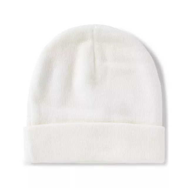 White Hooters Cuff Beanie Hat at Spencer's
