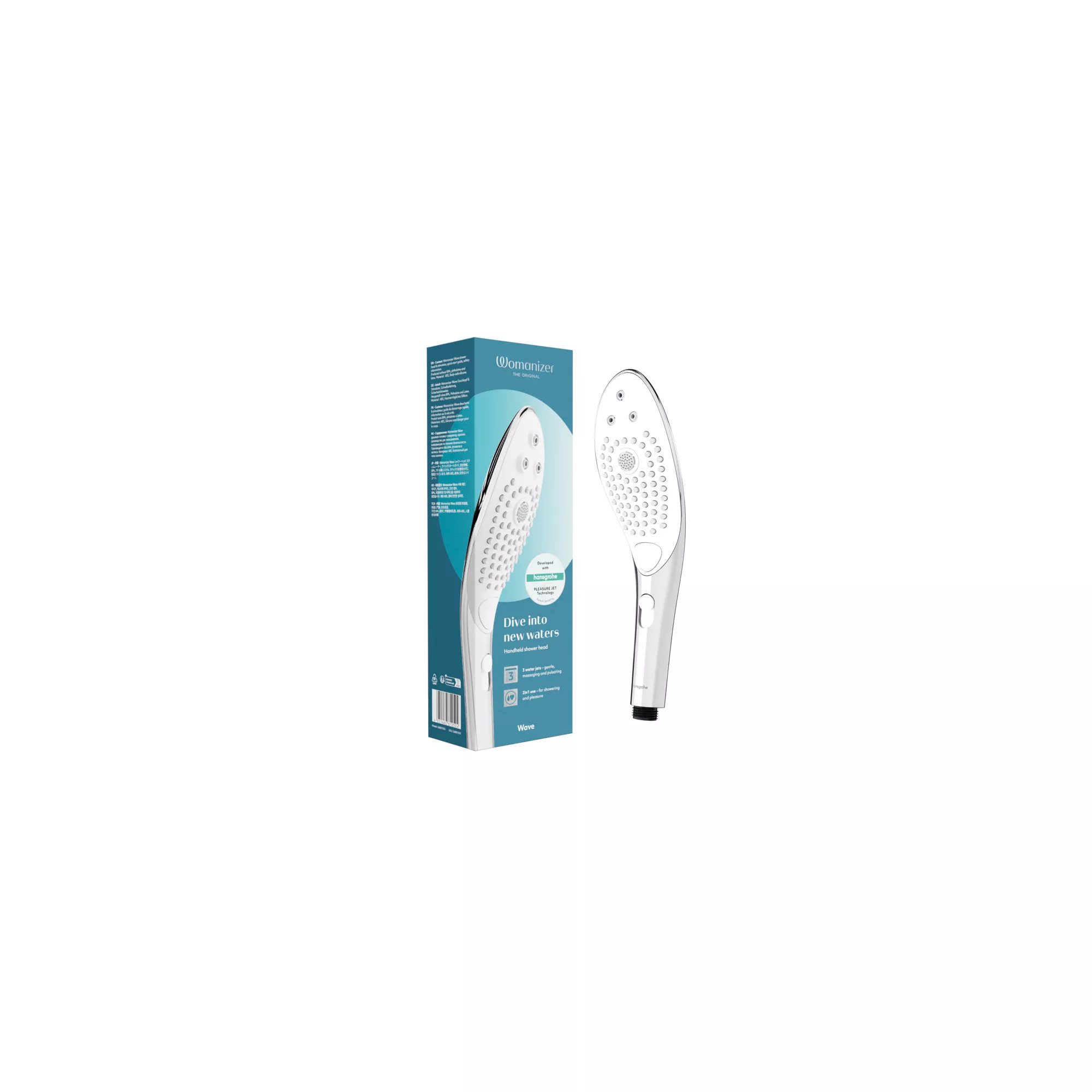 Wave Handheld Waterproof Showerhead Clitoral Massager 10.6 Inch - Womanizer