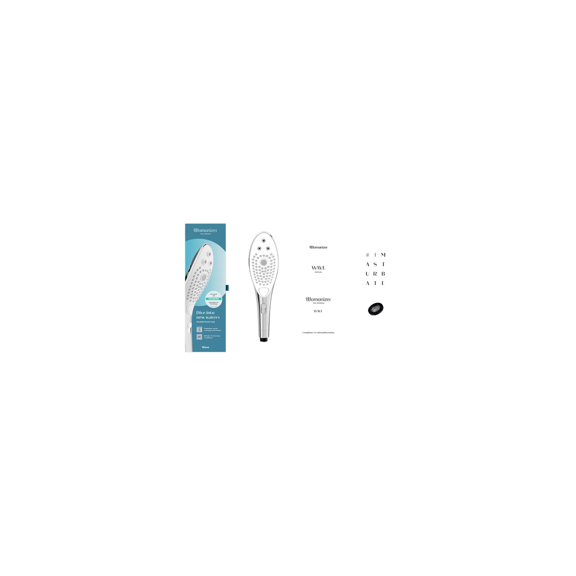 Wave Handheld Waterproof Showerhead Clitoral Massager 10.6 Inch - Womanizer at Spencer's