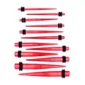 Multi-Pack Red Anodized Tapers - 6 Pair at Spencer's