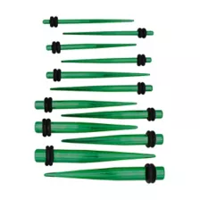 Multi-Pack Green Tapers 6 Pair - 14 - 4 Gauge at Spencer's