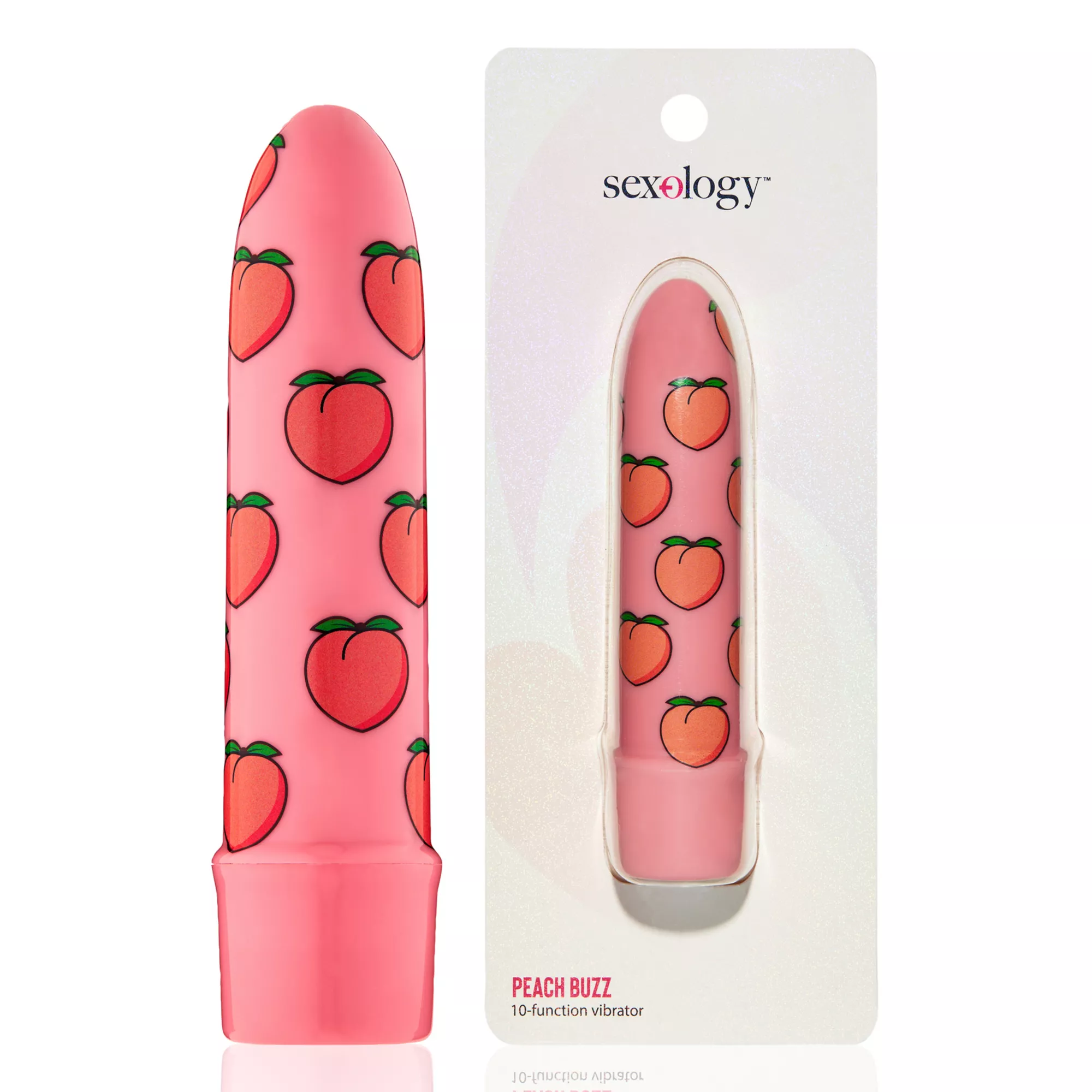 Peach Buzz 10-Function Waterproof 10-Function Bullet Vibrator 5.3 Inch - Sexology at Spencer's