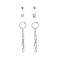 Fake CZ Stud and Dangle Earrings - 3 Pair at Spencer's