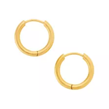 Goldtone Titanium Hoop Earrings at Spencer's