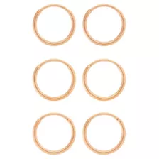 Multi-Pack Rose Goldtone Titanium Hoop Earrings - 3 Pair at Spencer's