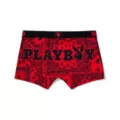 Playboy Bunny PSD Red Paisley Boyshorts at Spencer's