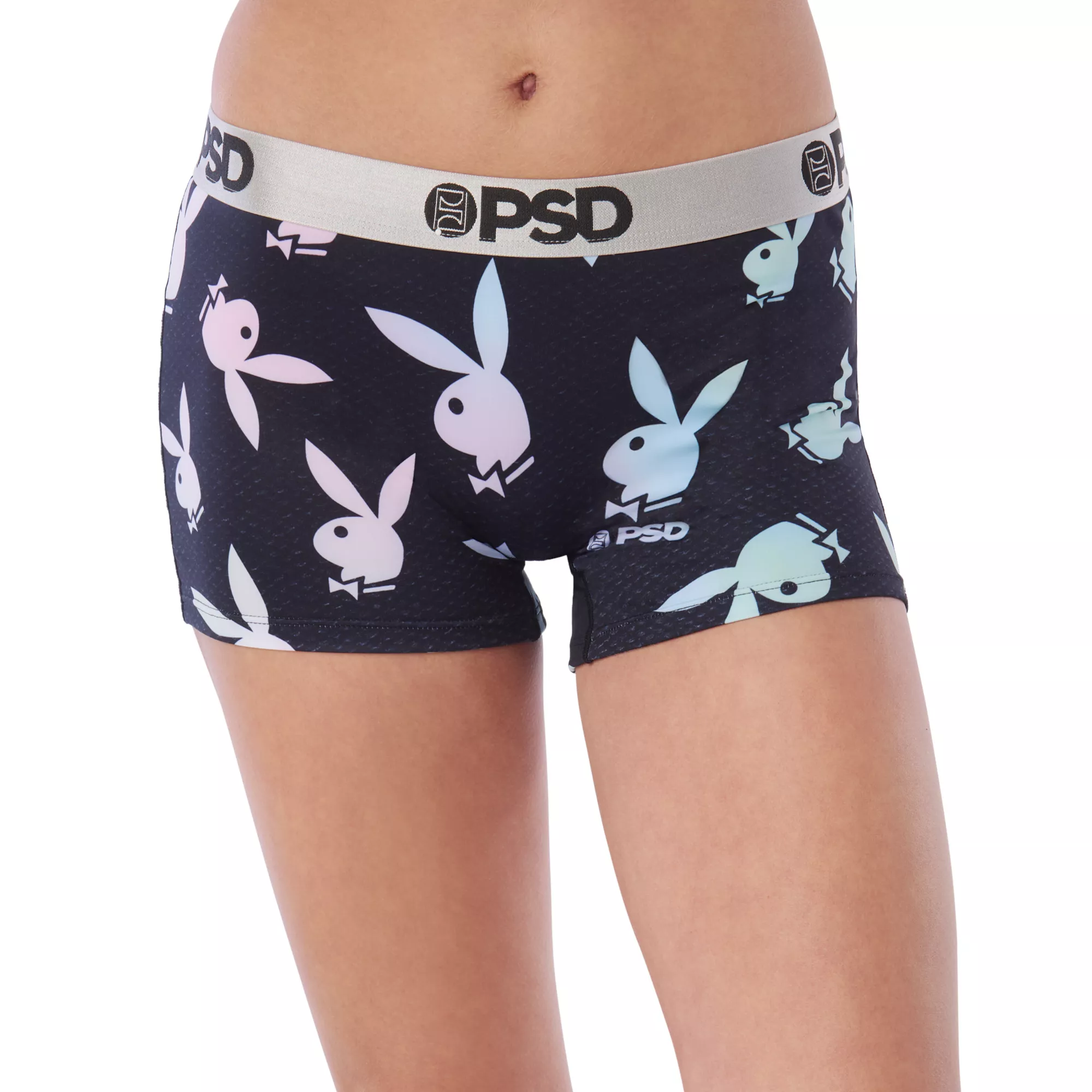 Playboy PSD Glow Bunny Boy Shorts at Spencer's