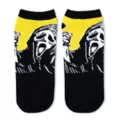 Black and Yellow Ghost Face No Show Socks - 5 Pair at Spencer's