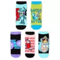 Rick and Morty No Show Socks - 5 Pack at Spencer's