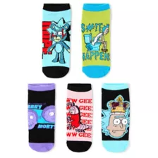 Rick and Morty No Show Socks - 5 Pack at Spencer's