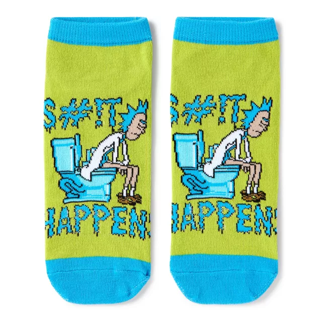 Rick and Morty No Show Socks - 5 Pack at Spencer's