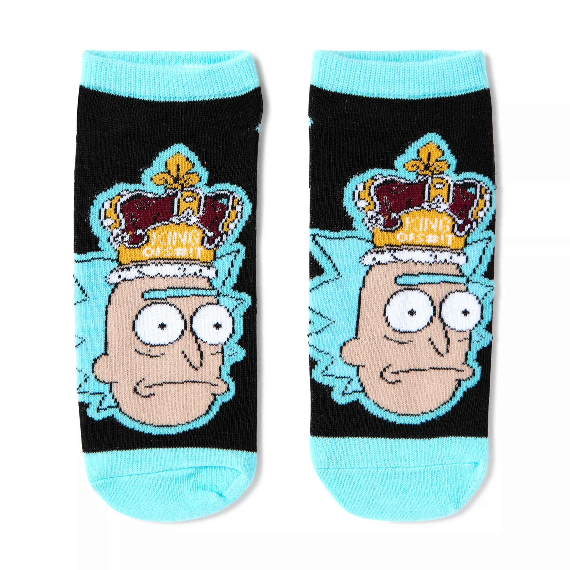 Multi-Pack Rick and Morty Ankle Socks - 5 Pair
