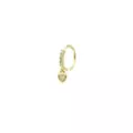 Gold CZ Heart Dangle Nose Ring at Spencer's