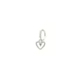 Silver CZ Heart Dangle Ring at Spencer's