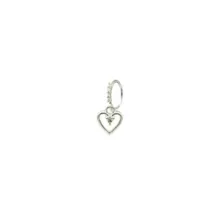 Silver CZ Heart Dangle Ring at Spencer's