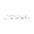 Multi-Pack CZ and Aurora Borealis Effect Hoops and Half Hoop Nose Rings 9 Pack - 20 Gauge at Spencer's