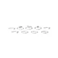 Multi-Pack CZ and Aurora Borealis Effect Hoops and Half Hoop Nose Rings 9 Pack - 20 Gauge at Spencer's