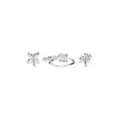 Multi-Pack Silver and CZ Cluster L-Bend Nose Hoop and Pins 3 Pack - 20 Gauge at Spencer's