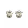 Flower Petal CZ Titanium Screw Fit Tunnels at Spencer's