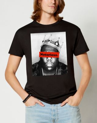 The Notorious B.I.G. Graphic T-Shirt - Black, 100% Cotton, Men's Sizes