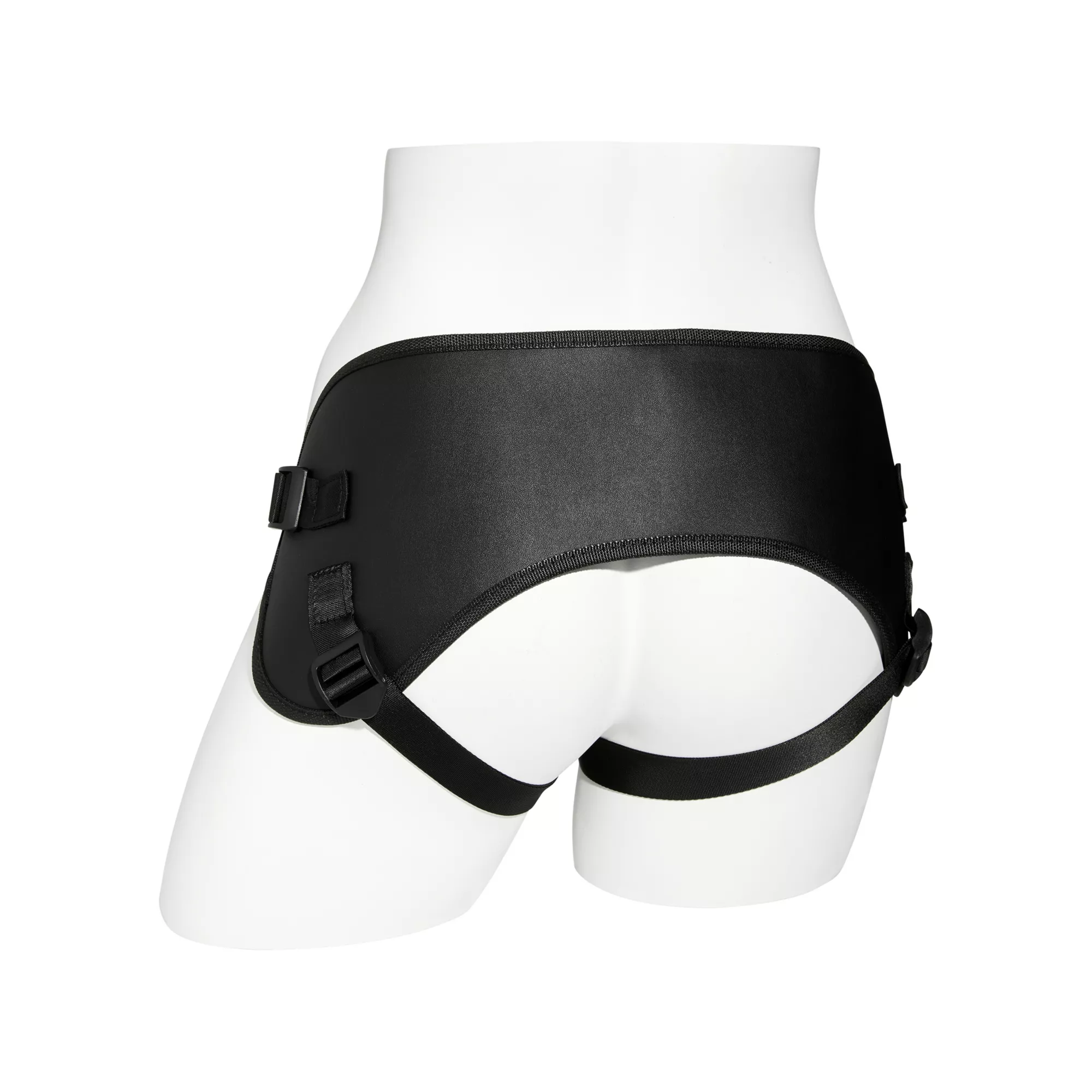 Giddy Up Vibrating Strap-On Harness with Cock Rings and Bullet Vibrator at Spencer's