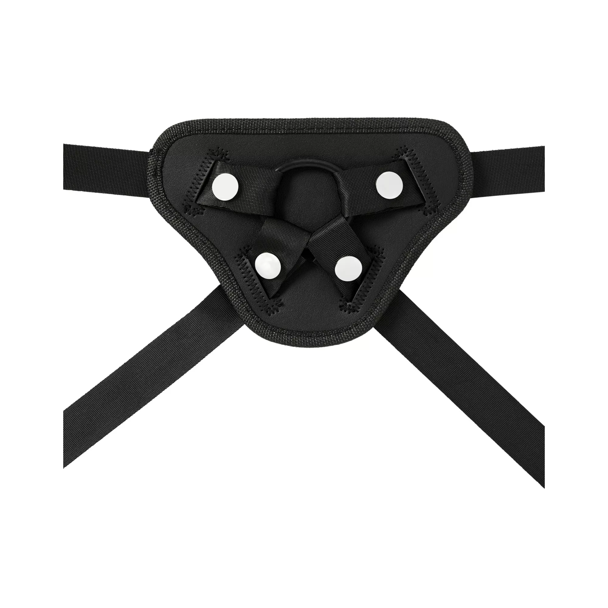 Giddy Up Vibrating Strap-On Harness with Cock Rings and Bullet Vibrator at Spencer's