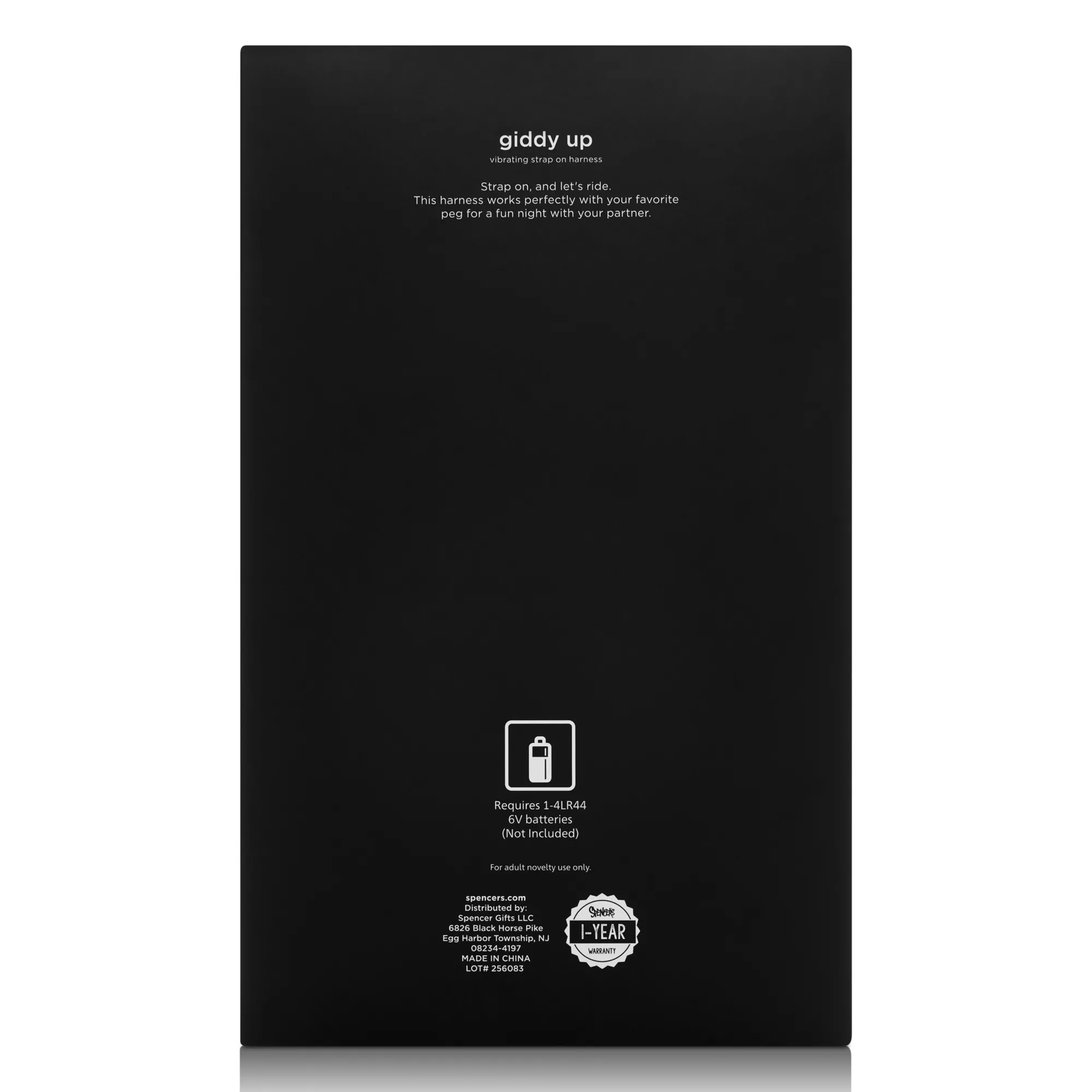 Giddy Up Vibrating Strap-On Harness with Cock Rings and Bullet Vibrator at Spencer's