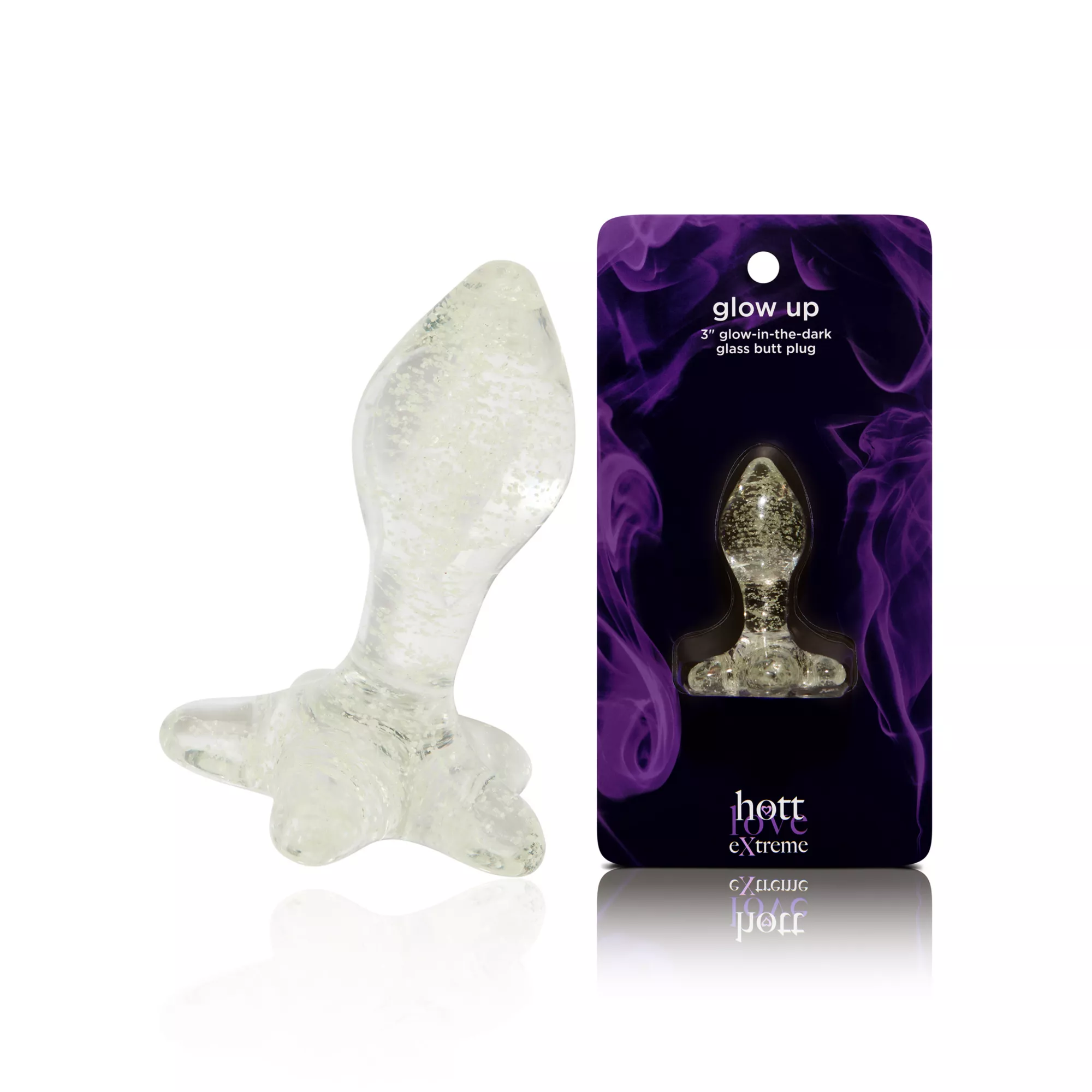 Glow in the Dark Glow Up Butt Plug 3 Inch - Hott Love Extreme at Spencer's