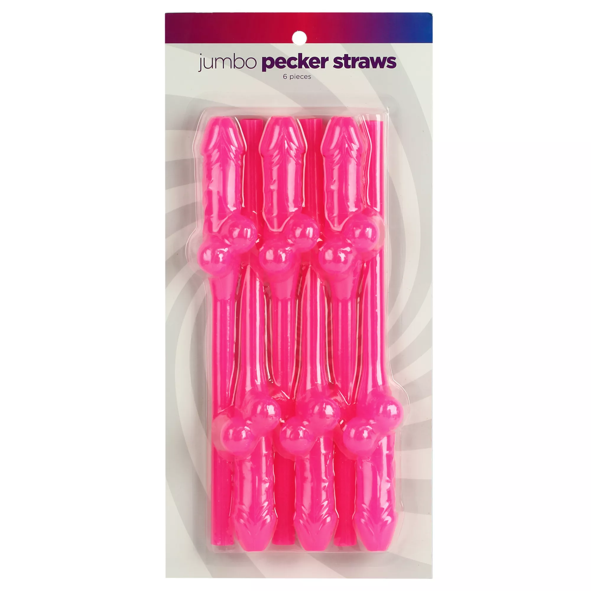 Jumbo Pecker Straws - 6 Pack at Spencer's