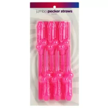 Jumbo Pecker Straws - 6 Pack at Spencer's