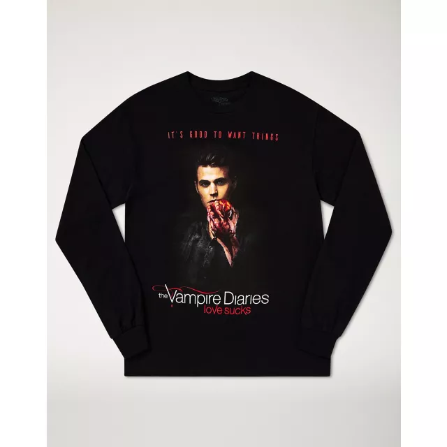 Long Sleeve Good To Want Things T Shirt - The Vampire Diaries at Spencer's
