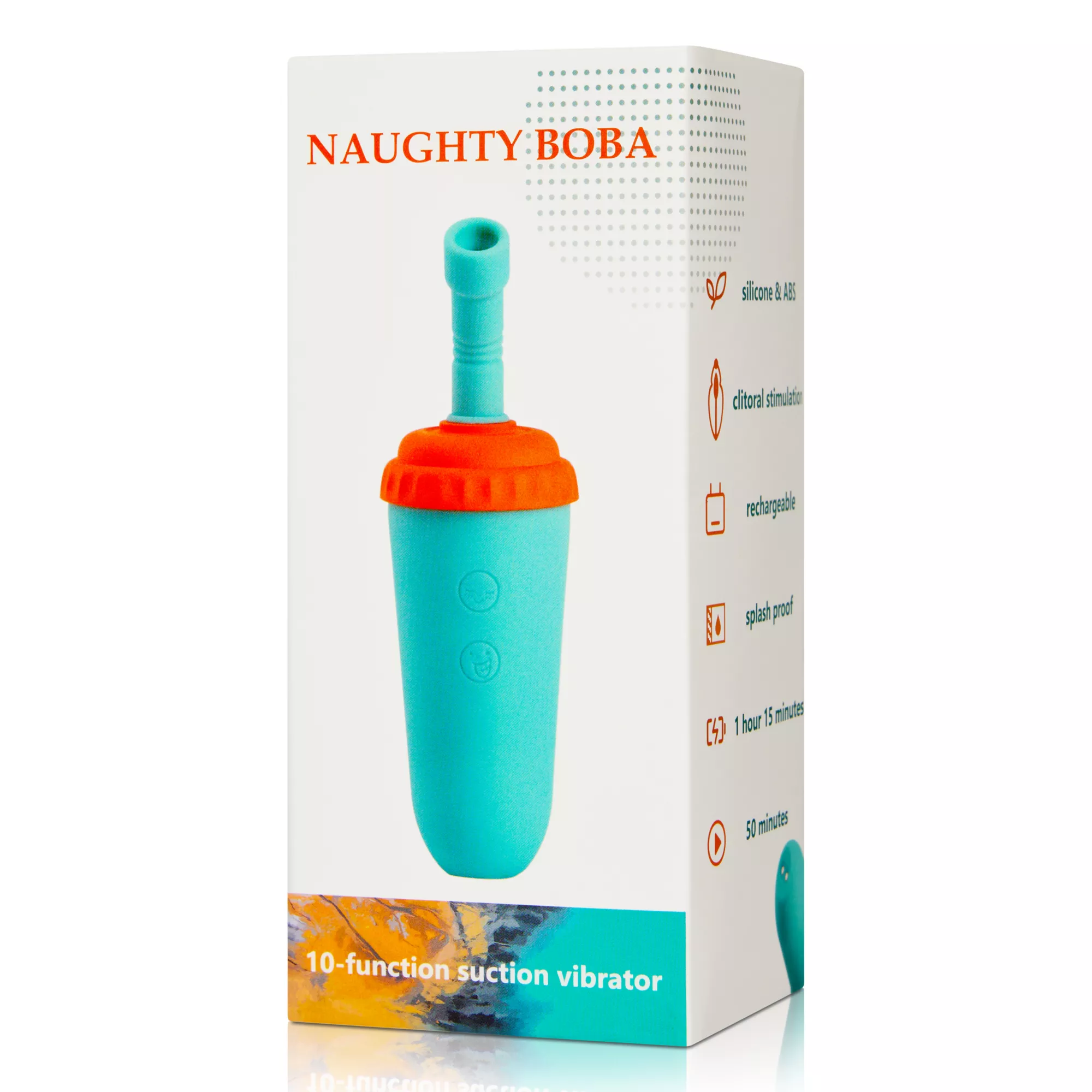 Naughty Boba 10-Function Rechargeable Clitoral Suction Vibrator - 5.3 Inch at Spencer's