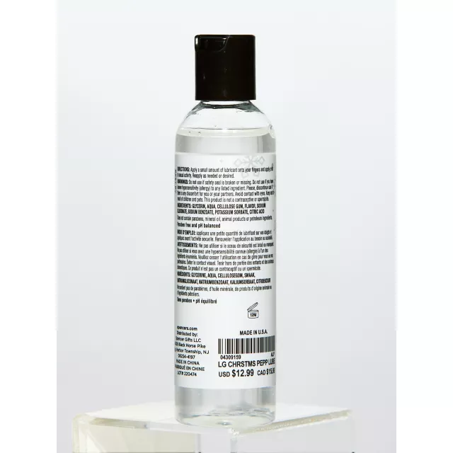 Candy Cane Flavored Water-Based Lube - 4 oz. at Spencer's