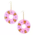 Duck Doughnut Pool Float Dangle Earrings at Spencer's