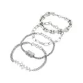 Multi-Pack Leaf and Chain Link Bracelets - 4 Pack at Spencer's