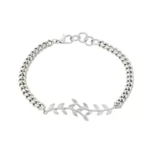 Multi-Pack Leaf and Chain Link Bracelets - 4 Pack at Spencer's