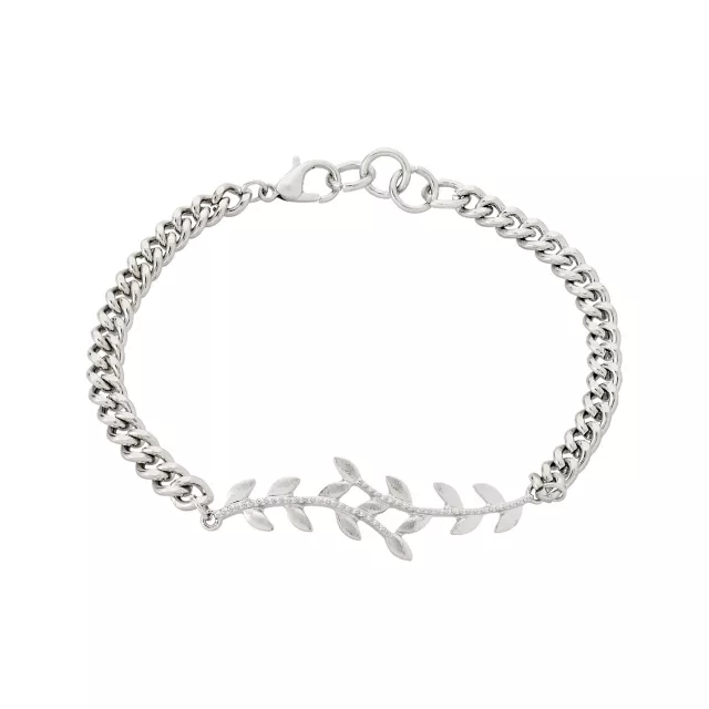 Multi-Pack Leaf and Chain Link Bracelets - 4 Pack at Spencer's