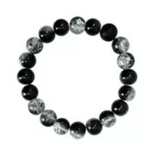 Smoky Black Long Distance Beaded Bracelets - 2 Pack at Spencer's
