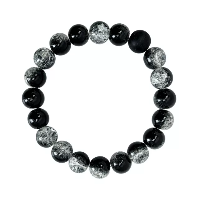 Smoky Black Long Distance Beaded Bracelets - 2 Pack at Spencer's