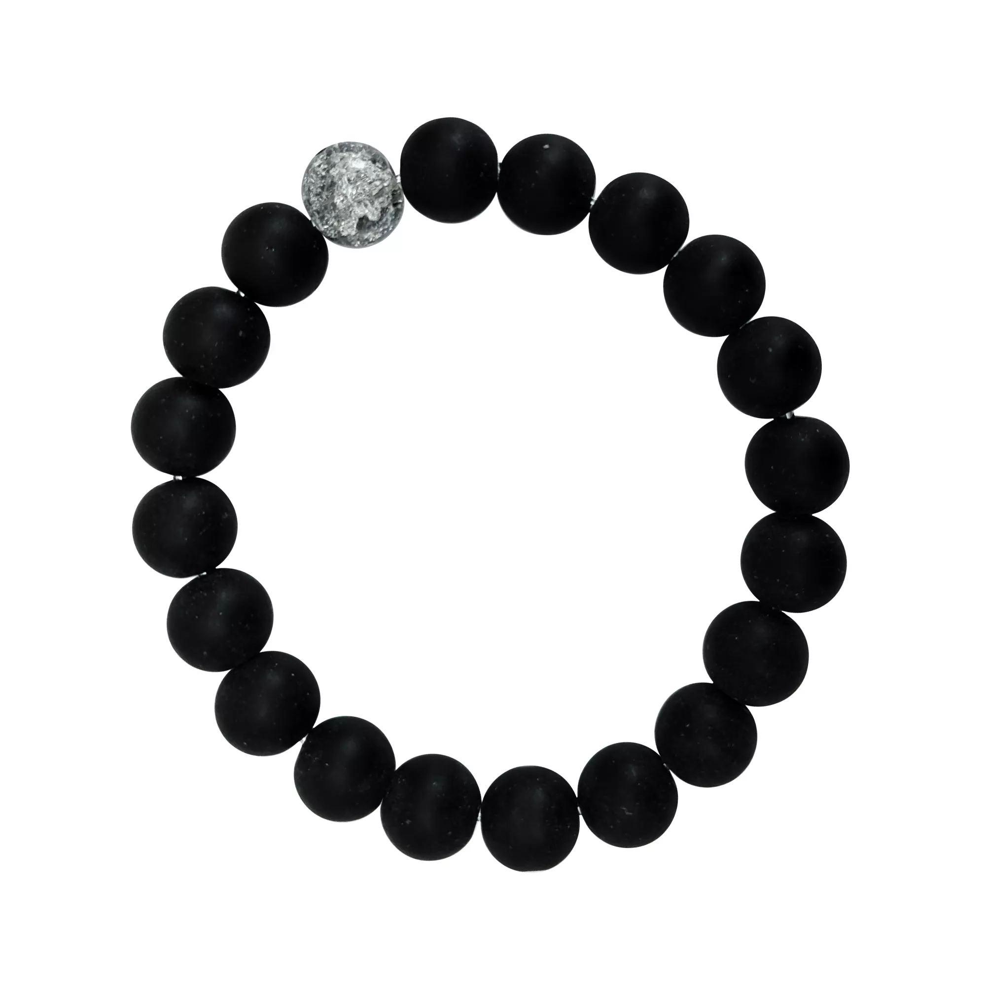 Smoky Black Long Distance Beaded Bracelets - 2 Pack at Spencer's