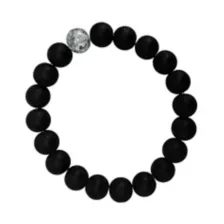 Smoky Black Long Distance Beaded Bracelets - 2 Pack at Spencer's