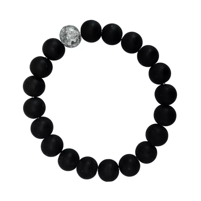 Smoky Black Long Distance Beaded Bracelets - 2 Pack at Spencer's