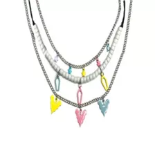 Multi-Pack Pastel Bat Coffin Star Charm Chain Choker Necklace - 3 Pack at Spencer's