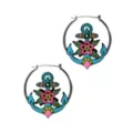 Anchor Hoop Earrings at Spencer's