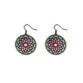 Mandala Stained Glass Dangle Earrings at Spencer's