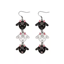 Demon Goats Drop Dangle Earrings - 18 Gauge at Spencer's