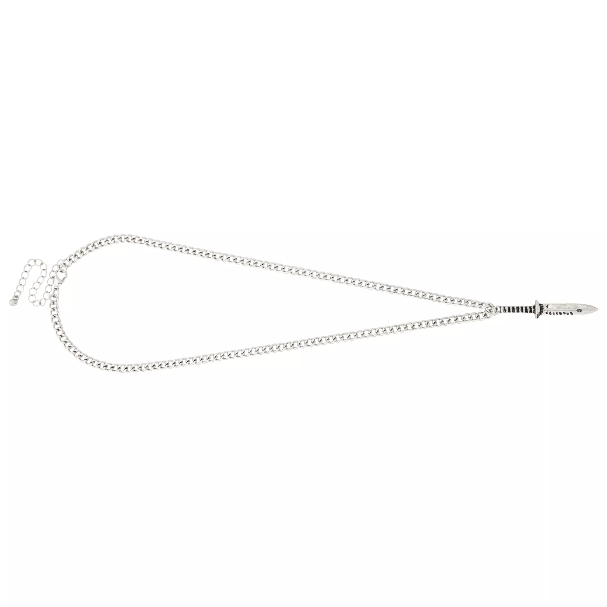 Silver Dagger Pendant Necklace at Spencer's