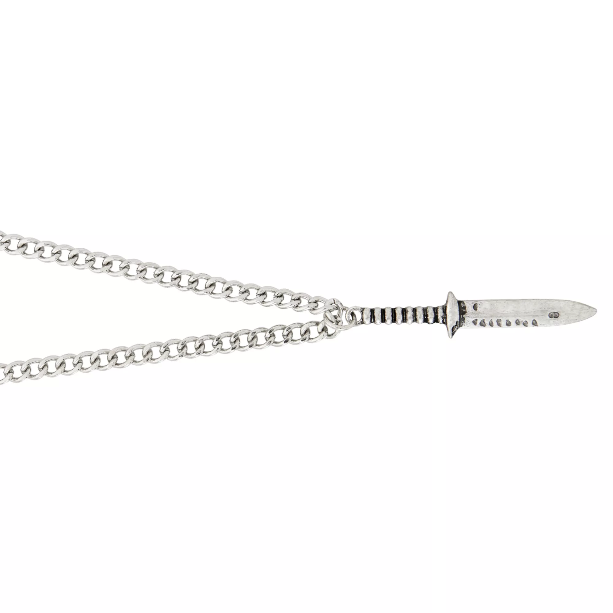 Silver Dagger Pendant Necklace at Spencer's